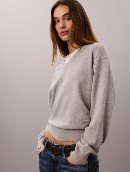Calvin Klein Dual Layer Relaxed Sweater