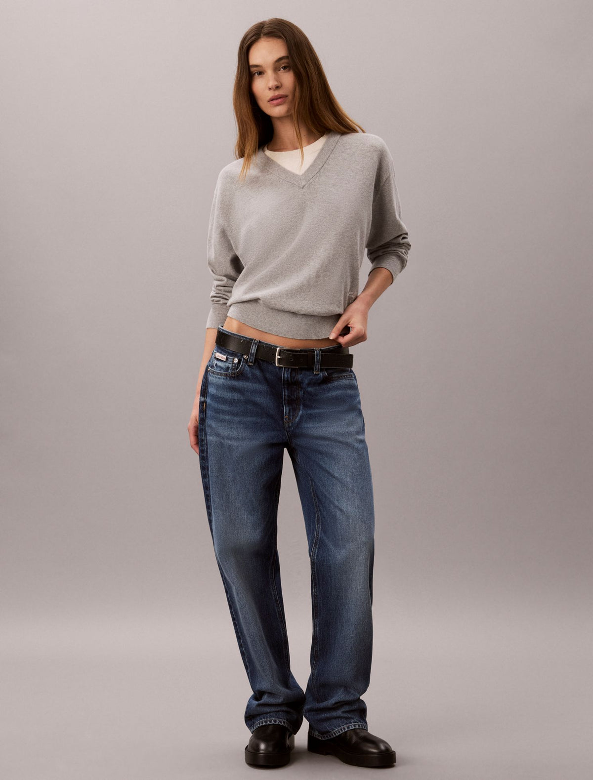 Calvin Klein Dual Layer Relaxed Sweater