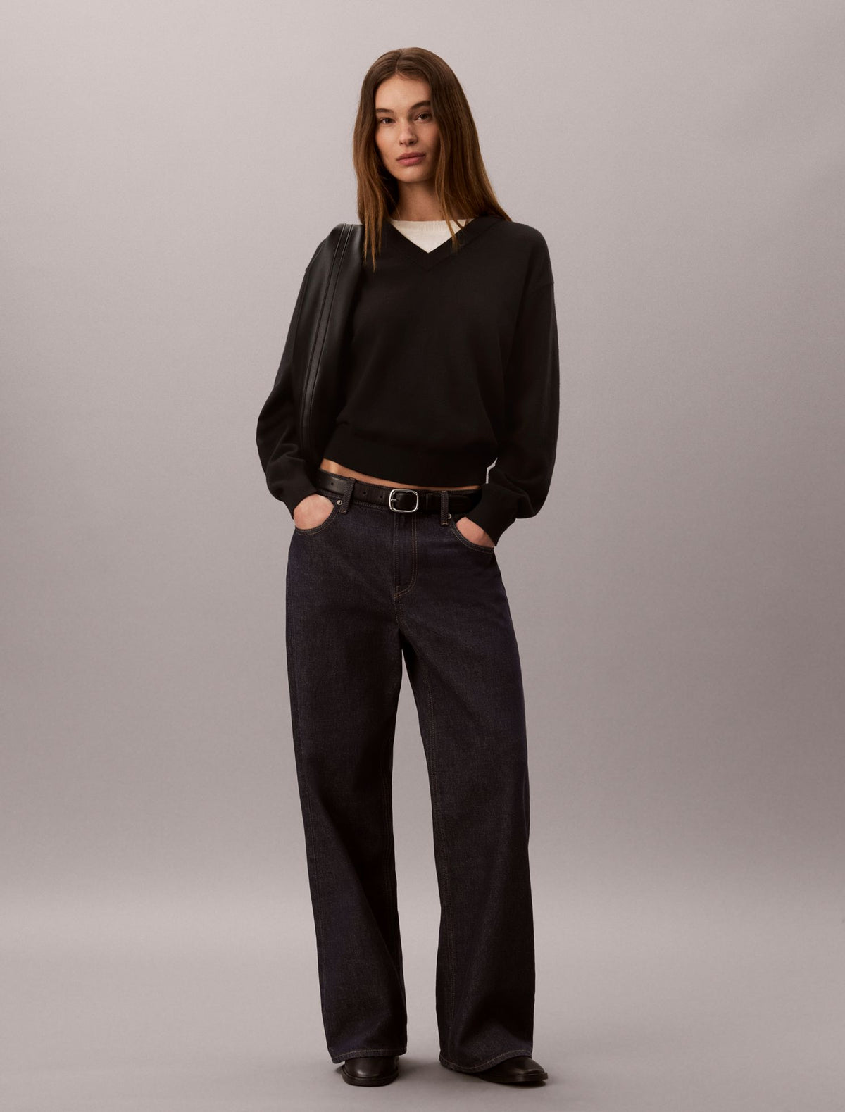 Calvin Klein Dual Layer Relaxed Sweater