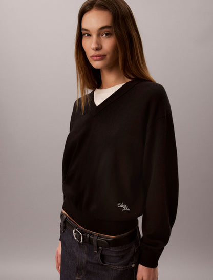 Calvin Klein Dual Layer Relaxed Sweater