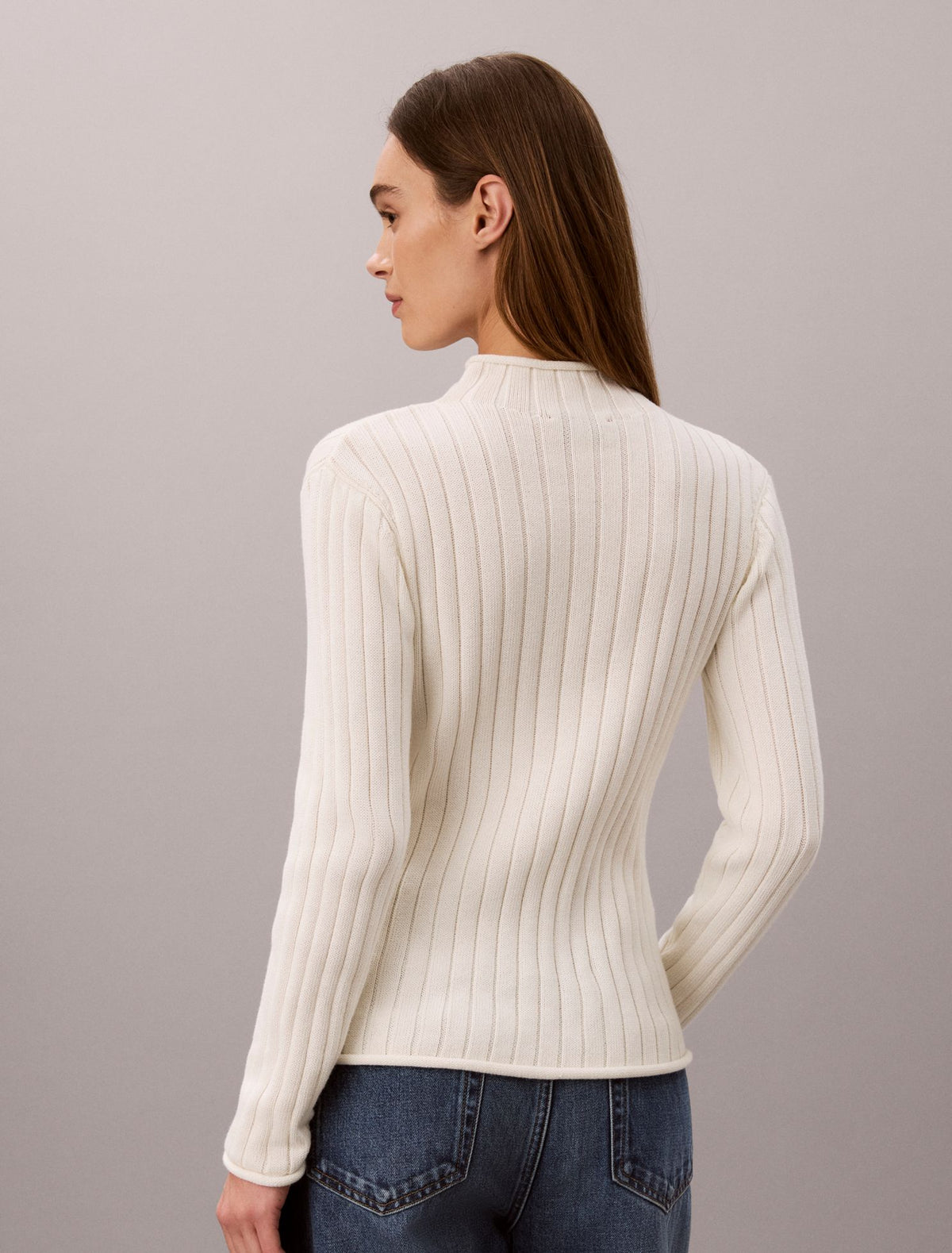 Calvin Klein Woven Monologo Turtleneck Sweater