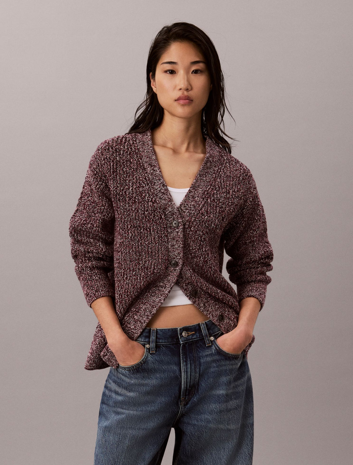 Calvin Klein Mouline Relaxed Cardigan