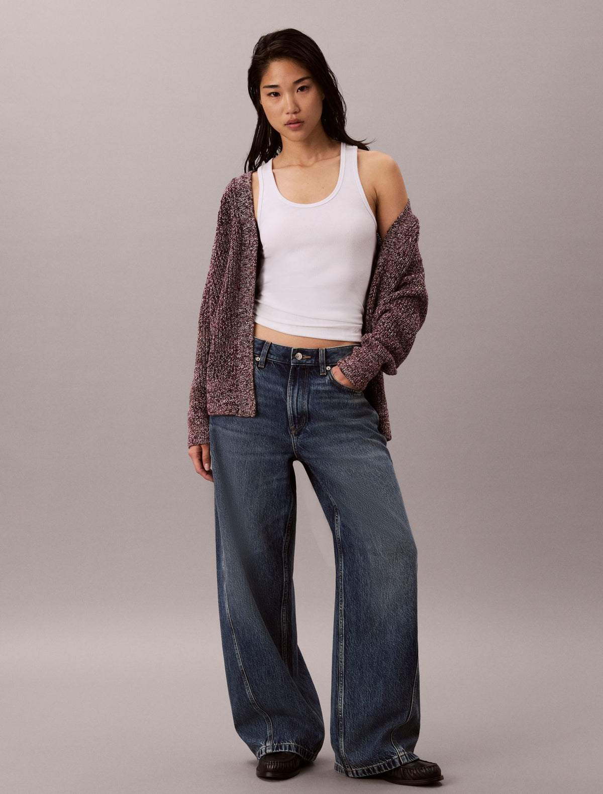 Calvin Klein Mouline Relaxed Cardigan
