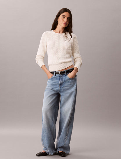 Calvin Klein Cable Knit Crewneck Sweater