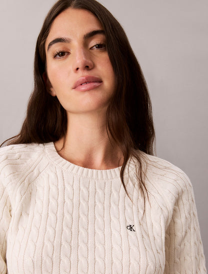 Calvin Klein Cable Knit Crewneck Sweater