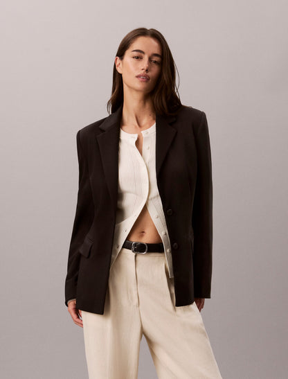 Calvin Klein Smooth Cotton Rib Cardigan Sweater