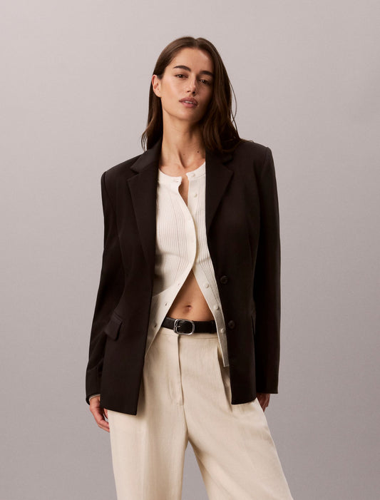 Calvin Klein Smooth Cotton Rib Cardigan Sweater