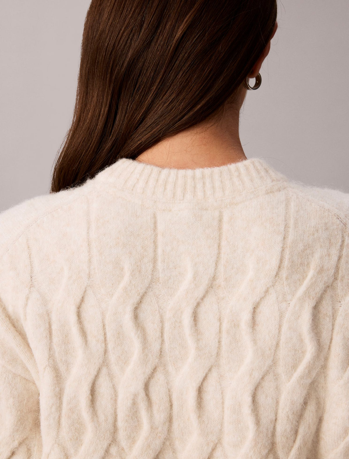 Calvin Klein Wool Blend Cable Knit Sweater