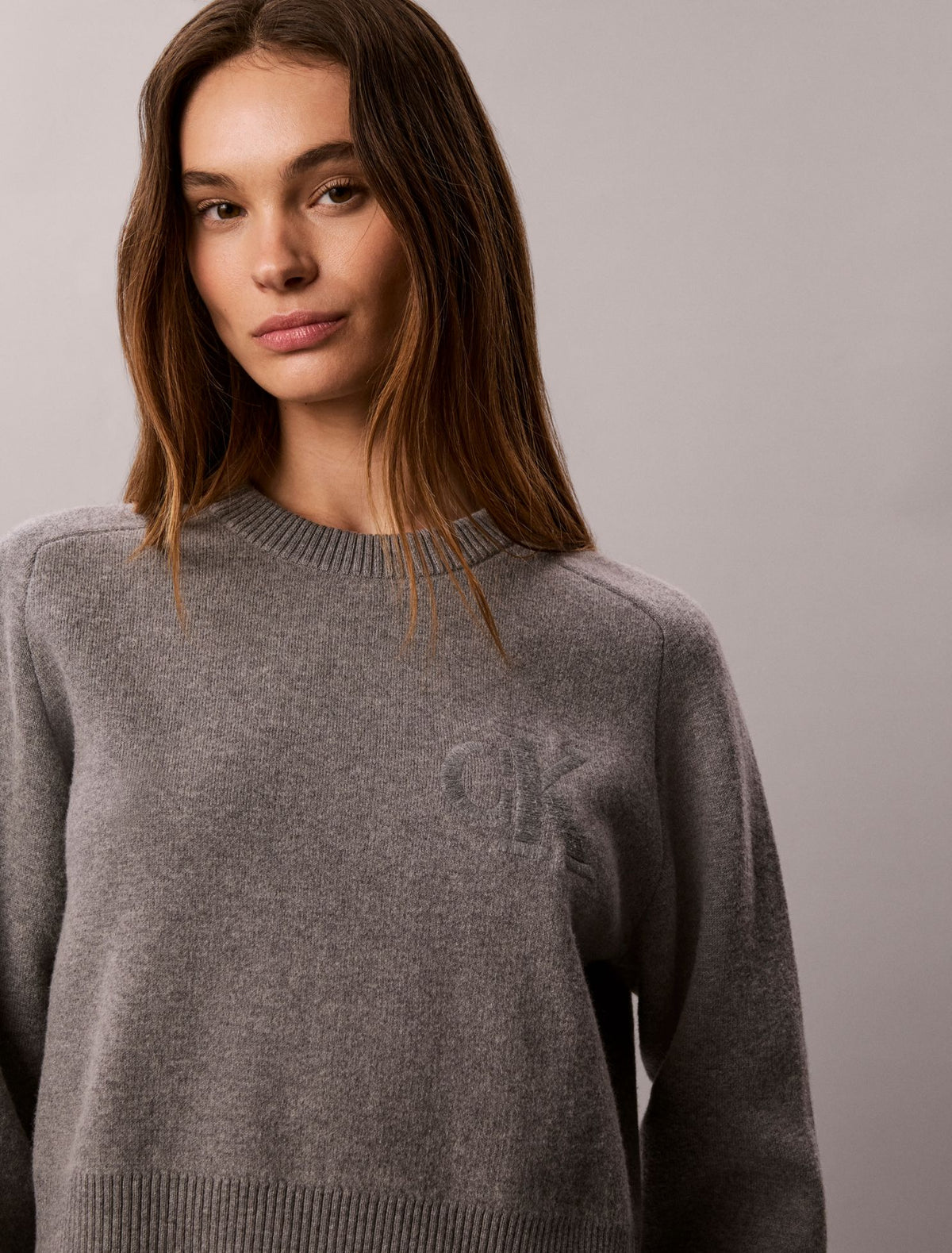 Calvin Klein Cotton Wool Raglan Sweater