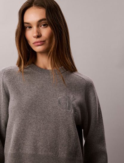 Calvin Klein Cotton Wool Raglan Sweater