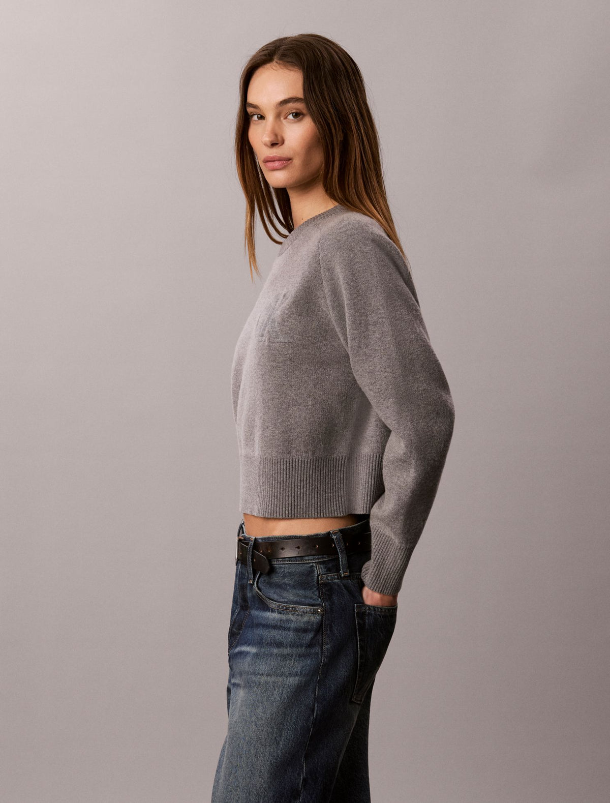 Calvin Klein Cotton Wool Raglan Sweater
