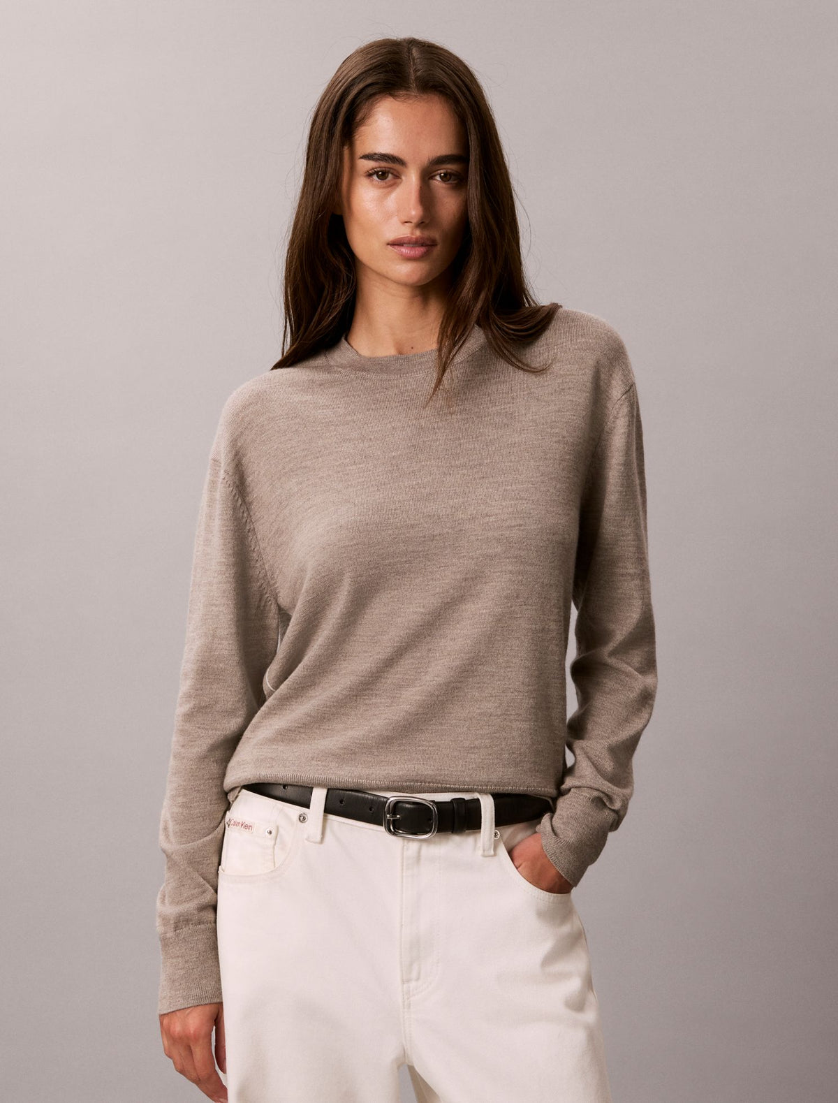 Calvin Klein Merino Wool Blend Crewneck Sweater