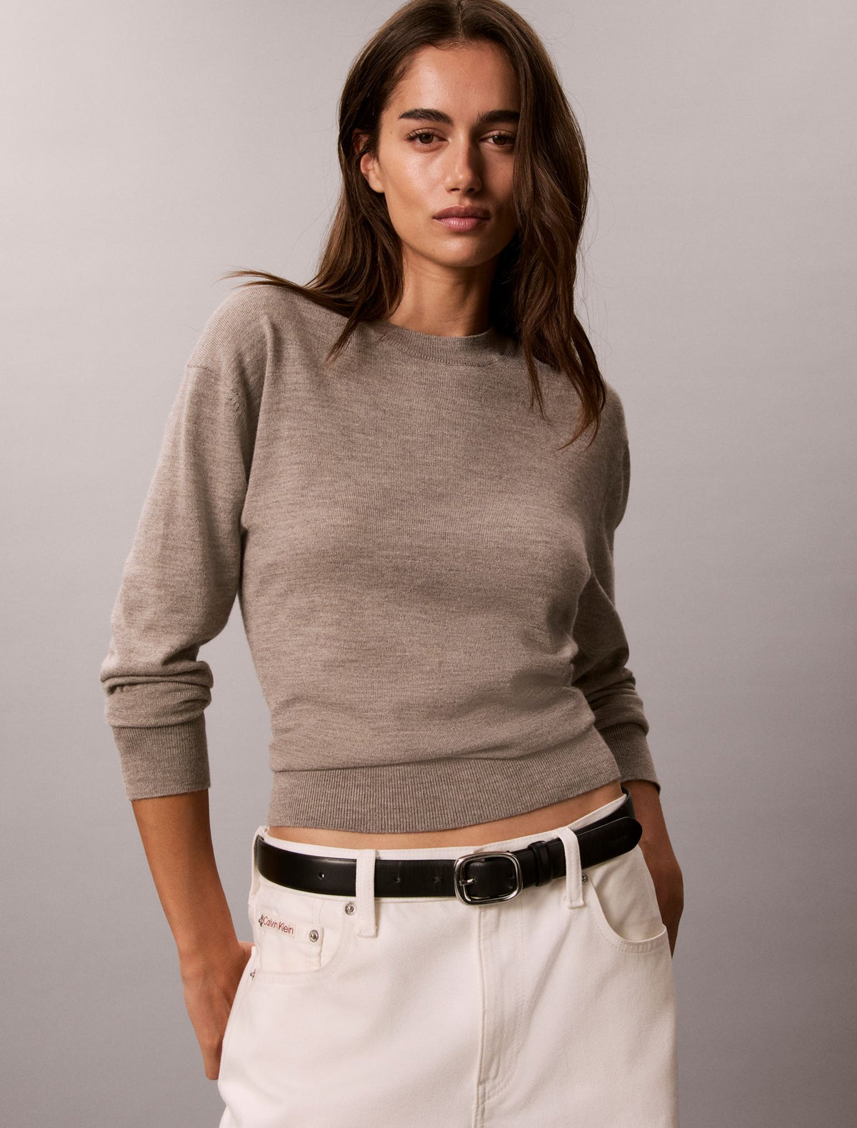 Calvin Klein Merino Wool Blend Crewneck Sweater