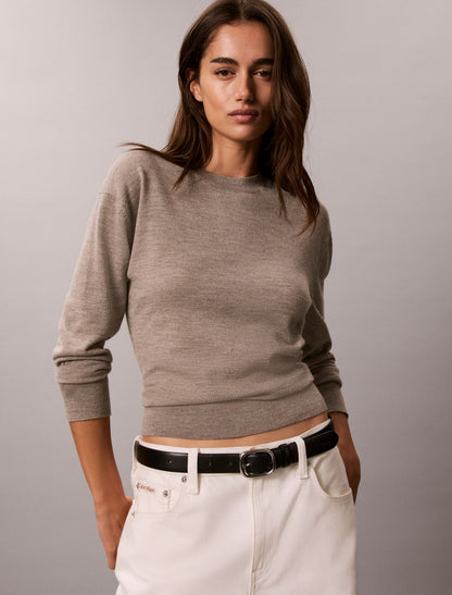 Calvin Klein Merino Wool Blend Crewneck Sweater