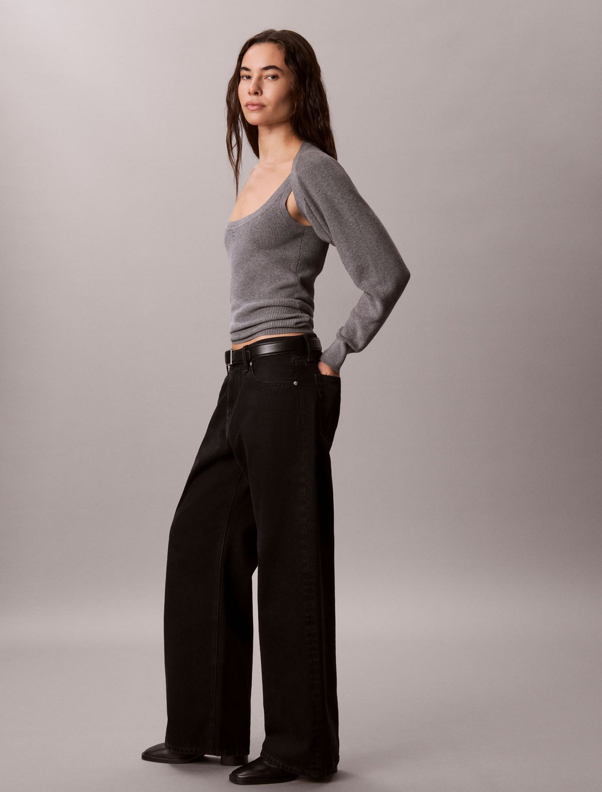 Calvin Klein 2-In-1 Cardigan Tank Set