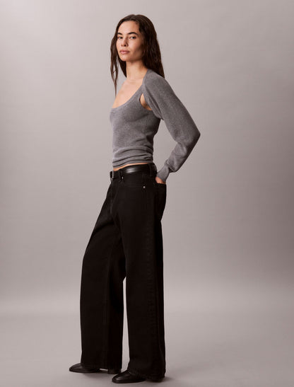 Calvin Klein 2-In-1 Cardigan Tank Set