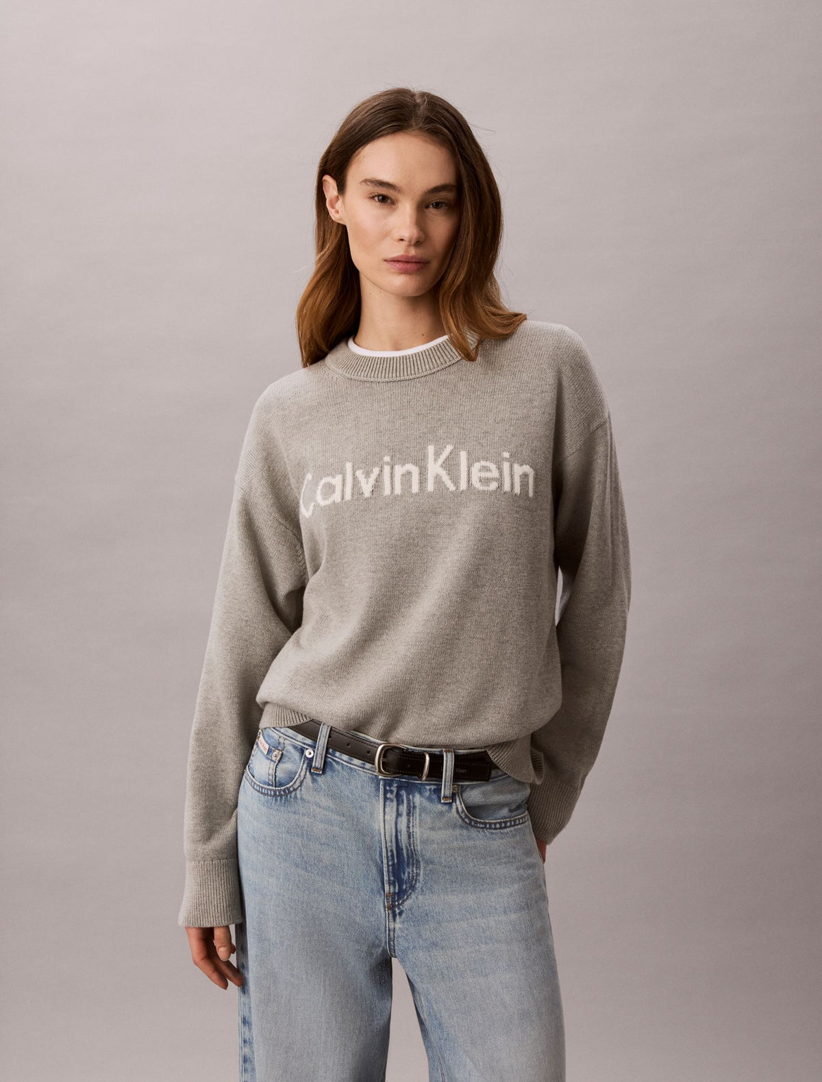 Calvin Klein Logo Graphic Relaxed Sweater
