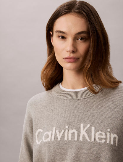 Calvin Klein Logo Graphic Relaxed Sweater