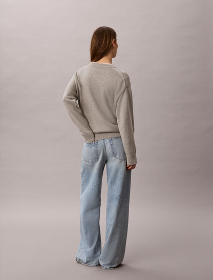 Calvin Klein Logo Graphic Relaxed Sweater