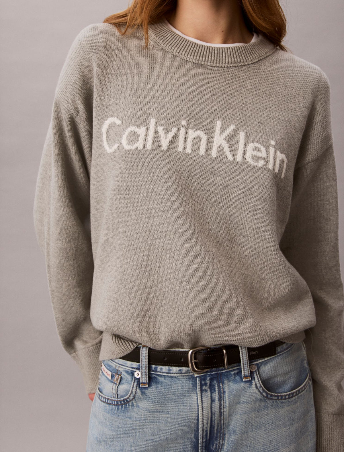 Calvin Klein Logo Graphic Relaxed Sweater