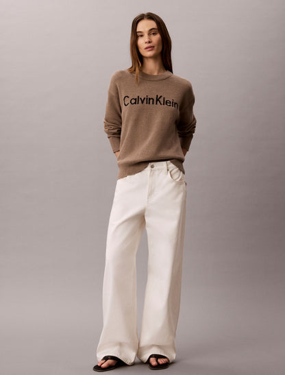 Calvin Klein Logo Graphic Relaxed Sweater