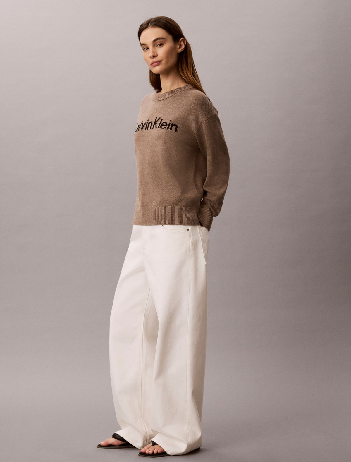 Calvin Klein Logo Graphic Relaxed Sweater