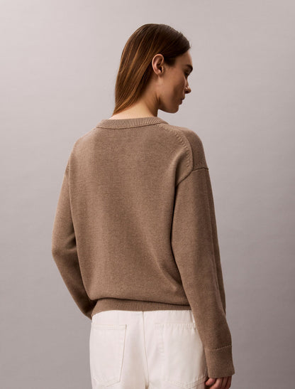 Calvin Klein Logo Graphic Relaxed Sweater