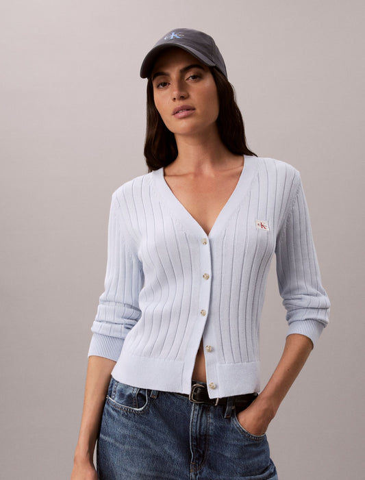 Calvin Klein Woven Monologo Cardigan