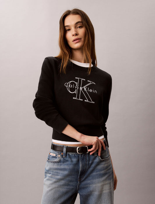 Calvin Klein Monologo Outline Sweater