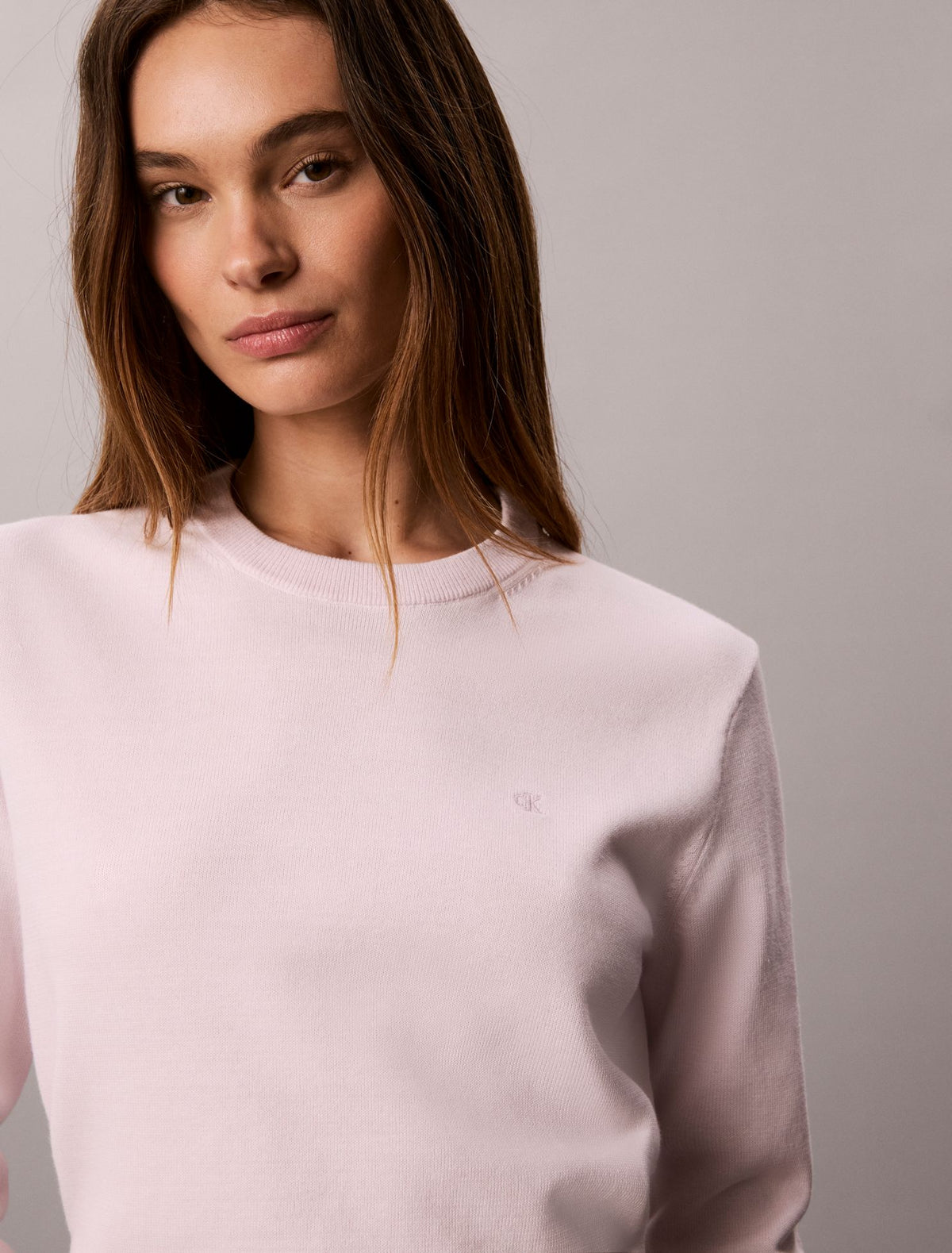 Calvin Klein Smooth Cotton Crewneck Sweater