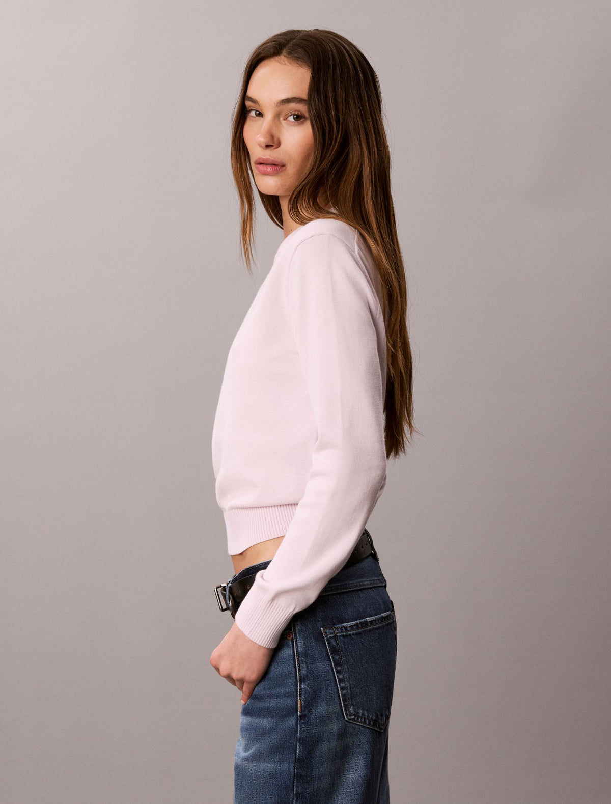 Calvin Klein Smooth Cotton Crewneck Sweater