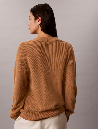 Calvin Klein Merino Wool Blend Duster Cardigan