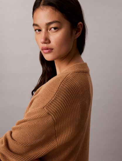 Calvin Klein Merino Wool Blend Duster Cardigan