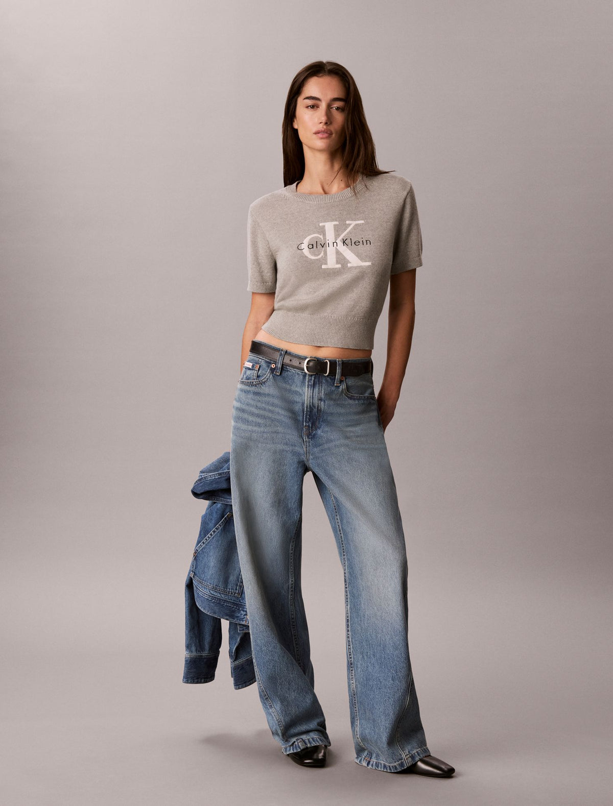Calvin Klein Monologo Short Sleeve Sweater