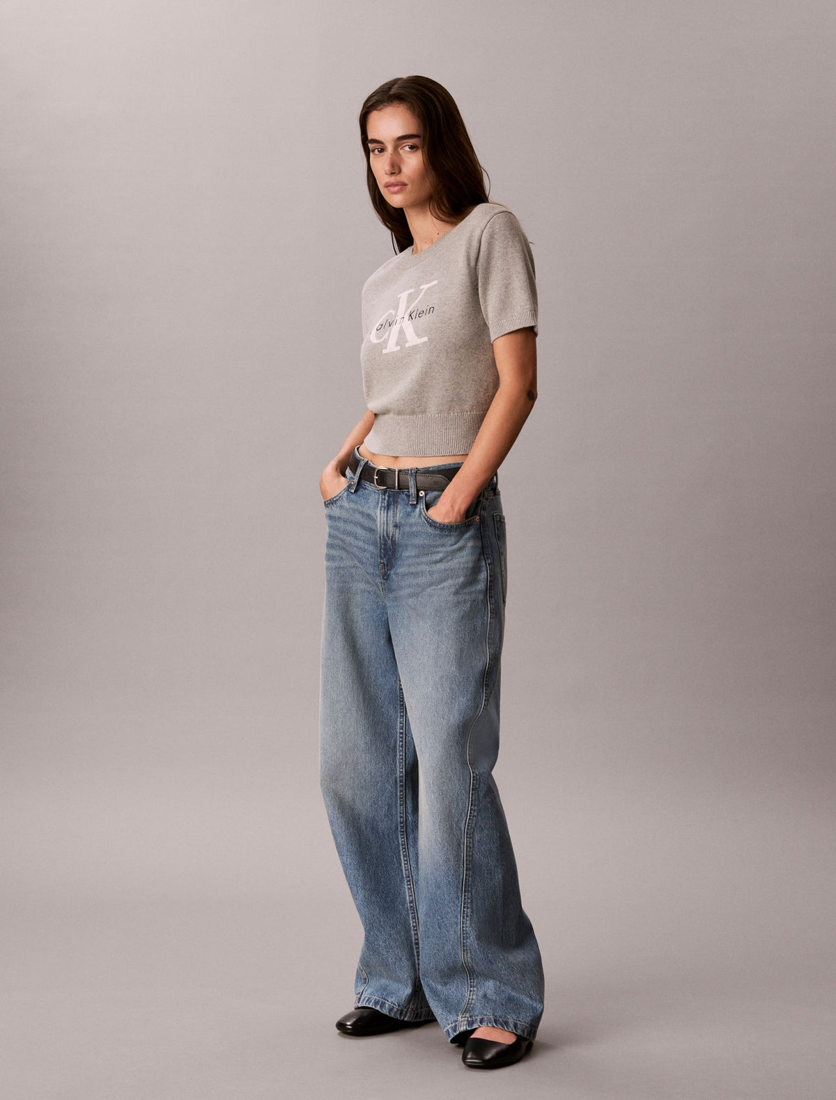 Calvin Klein Monologo Short Sleeve Sweater