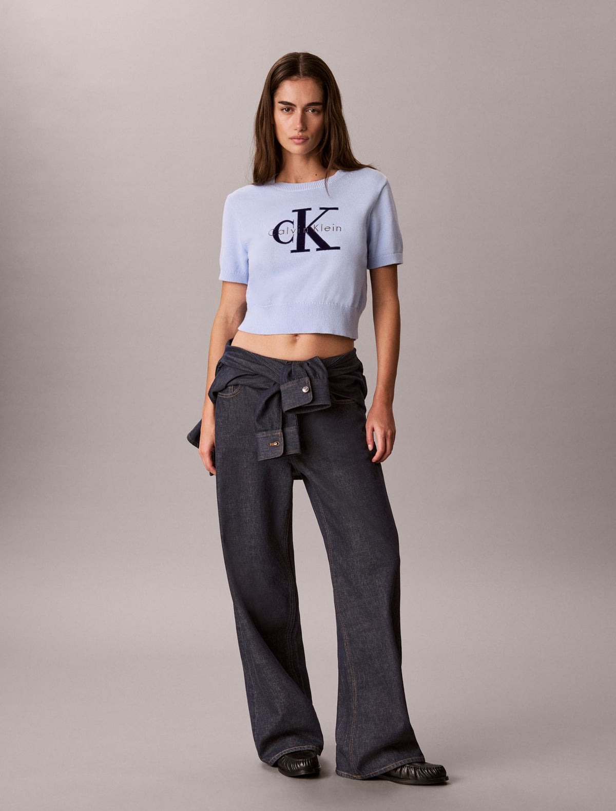 Calvin Klein Monologo Short Sleeve Sweater