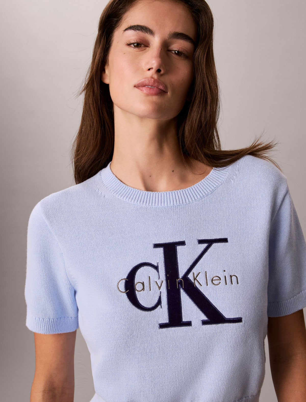 Calvin Klein Monologo Short Sleeve Sweater