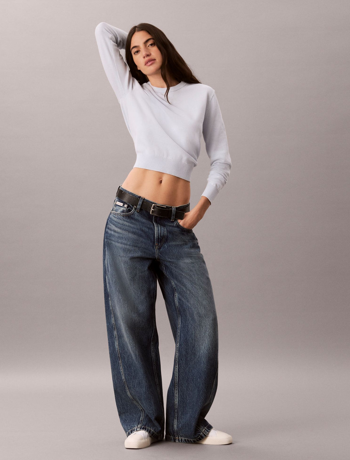 Calvin Klein Smooth Cotton Crewneck Sweater