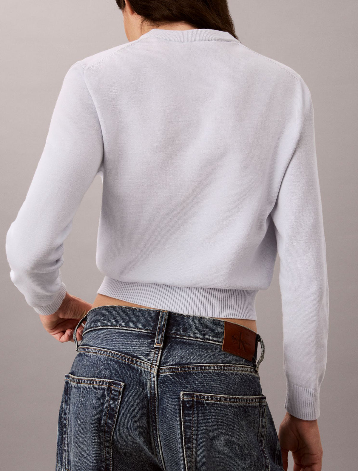 Calvin Klein Smooth Cotton Crewneck Sweater