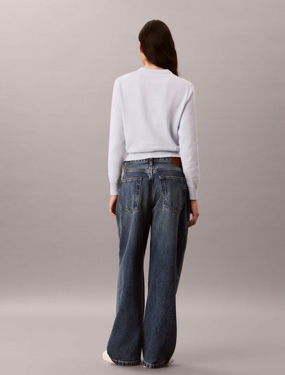Calvin Klein Smooth Cotton Crewneck Sweater