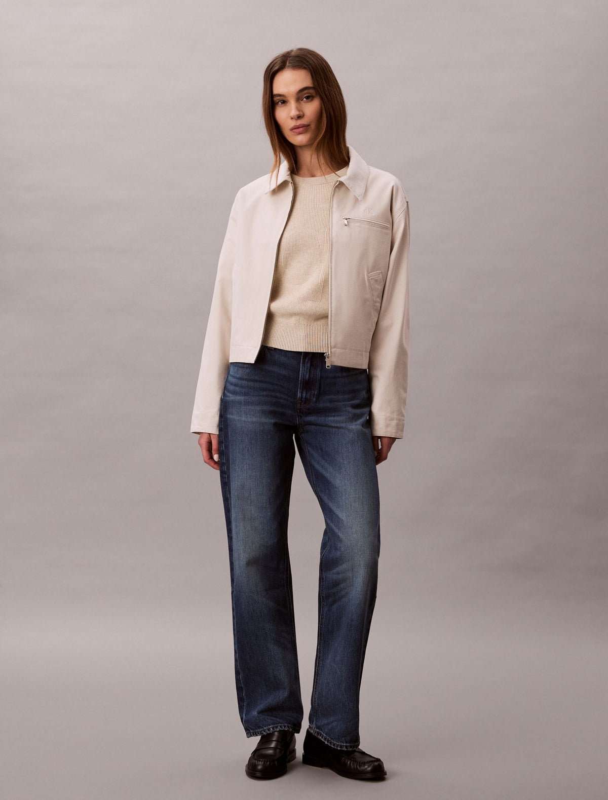 Calvin Klein Smooth Cotton Monogram Sweater