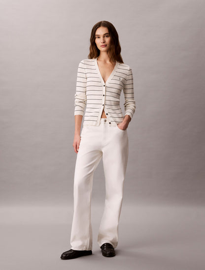 Calvin Klein Tech Knit Rib Stripe Cardigan