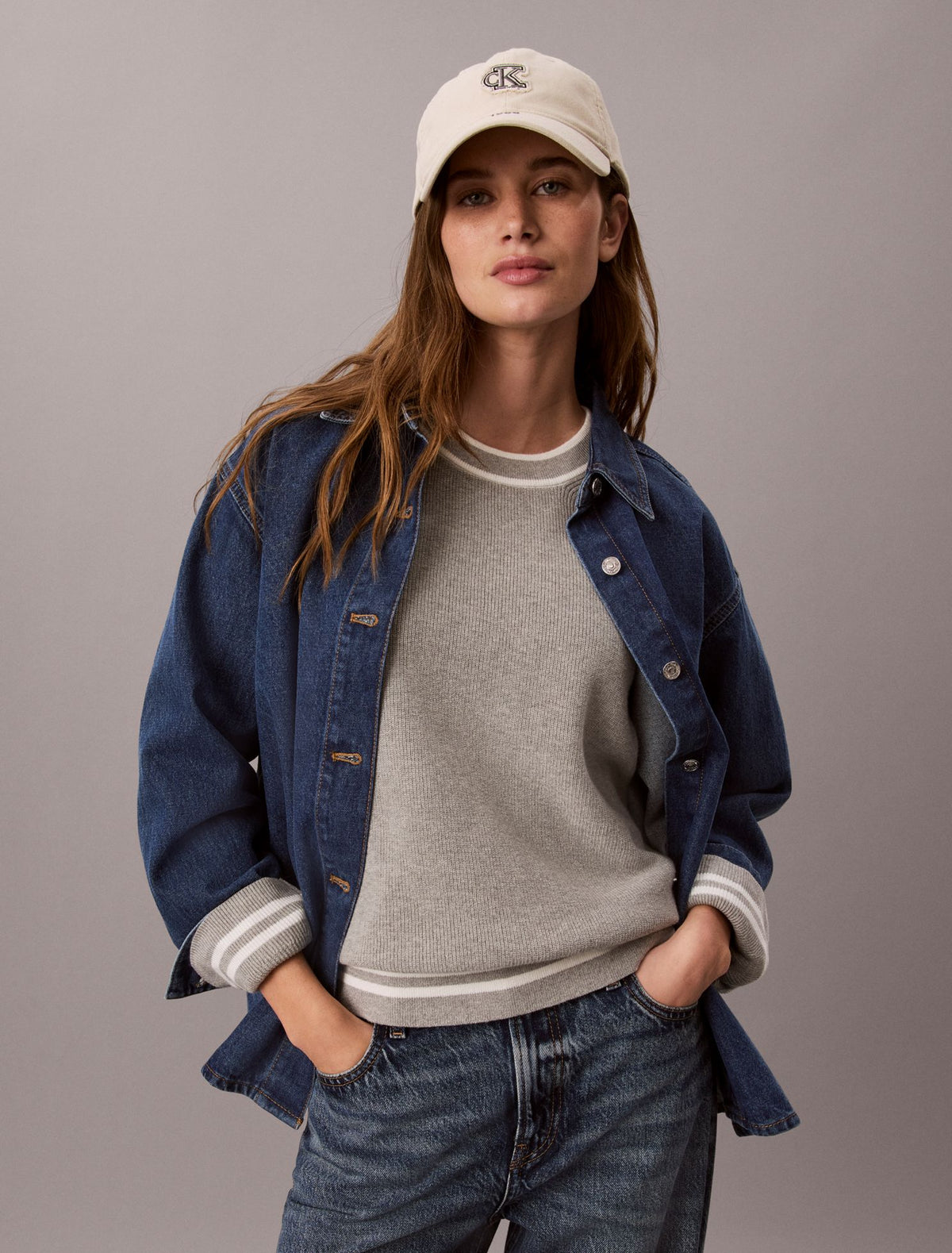 Calvin Klein Woven Monologo Crewneck Sweater