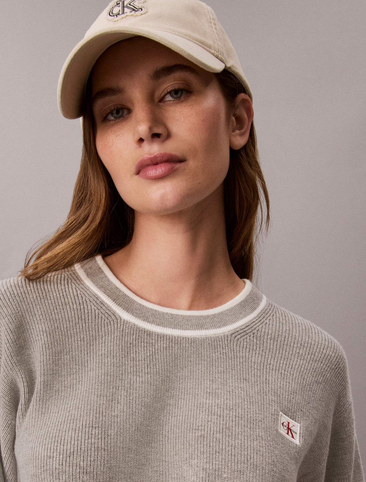Calvin Klein Woven Monologo Crewneck Sweater