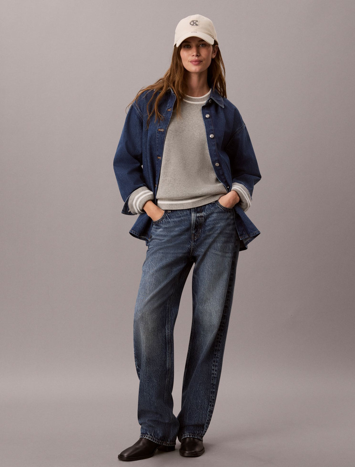 Calvin Klein Woven Monologo Crewneck Sweater