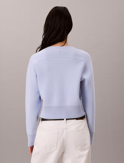 Calvin Klein Wool Cotton Raglan Cardigan