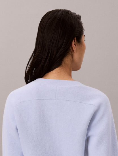Calvin Klein Wool Cotton Raglan Cardigan