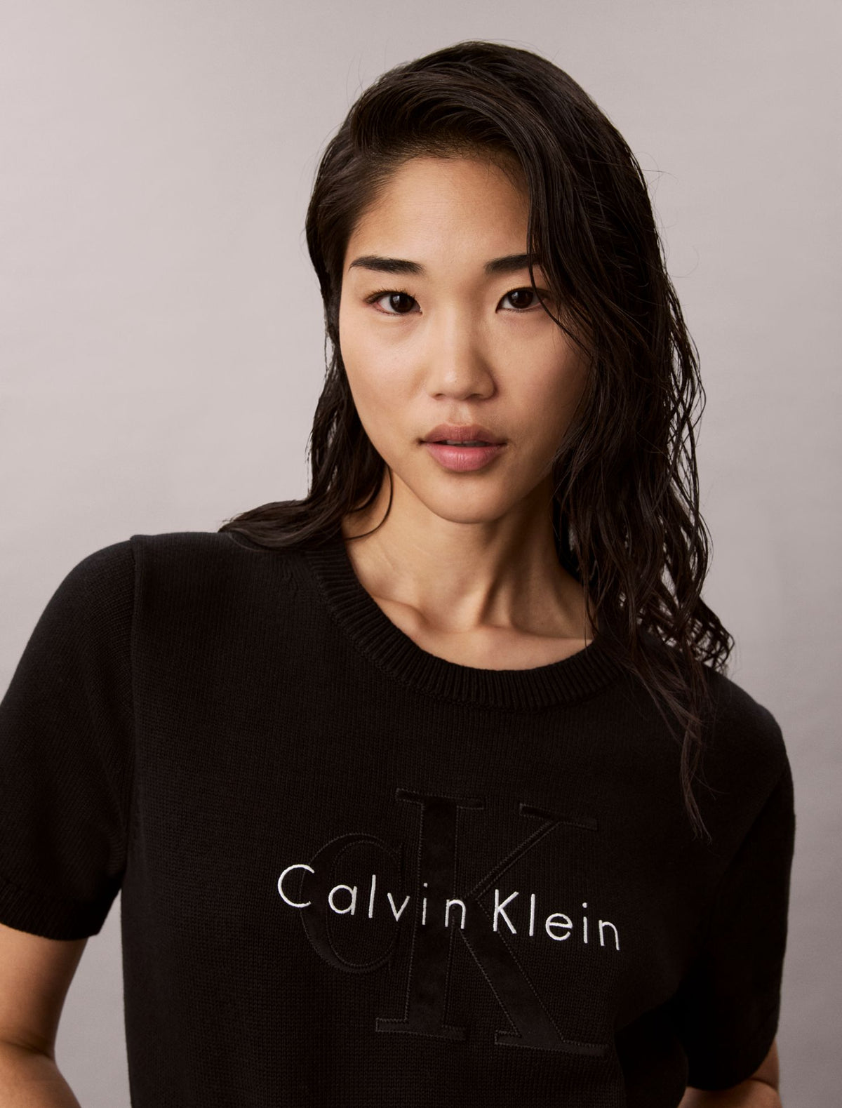 Calvin Klein Monologo Short Sleeve Sweater