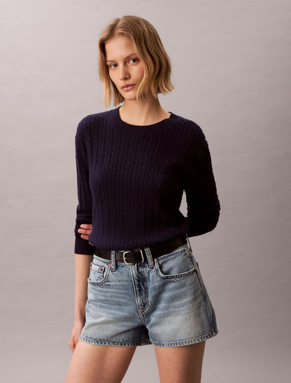 Calvin Klein Cotton Cable Knit Sweater