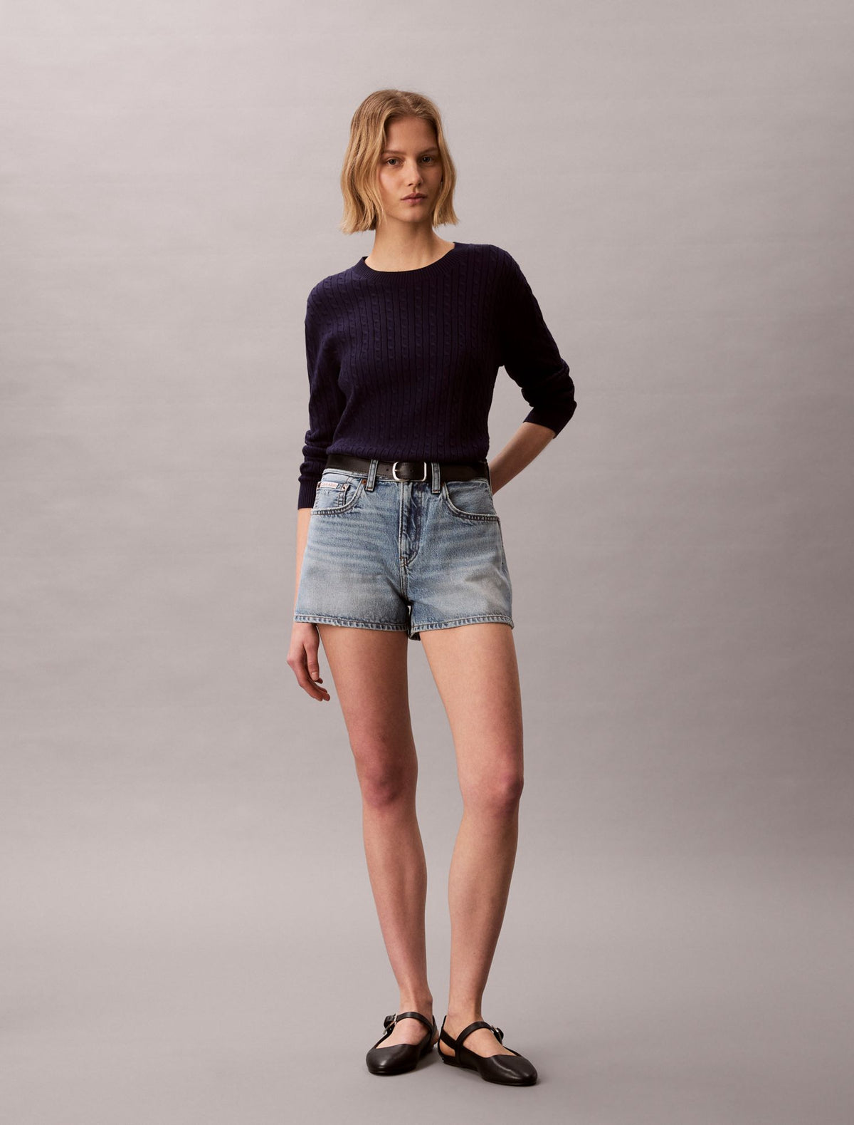Calvin Klein Cotton Cable Knit Sweater